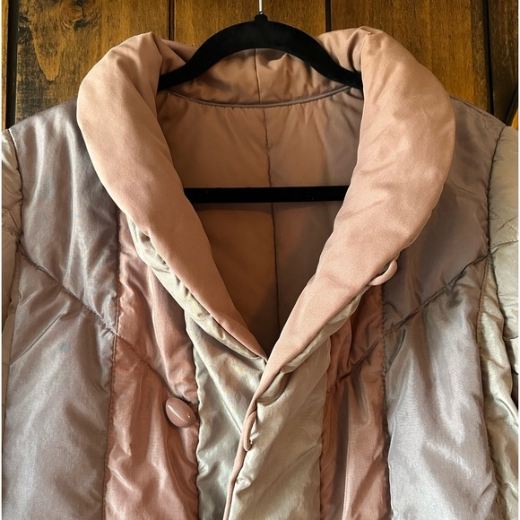 Vintage Puffer Trench Coat - Picture 3 of 12